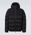 Moncler Veumont Technical Down Jacket In Black