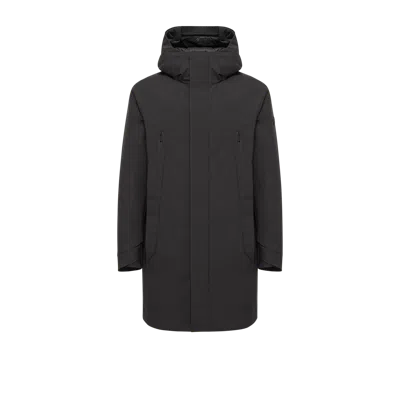 Moncler Vexin Long Parka, Men, Black, Size: 1