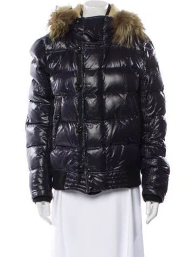 Pre-owned Moncler Veyle Nylon Down Jacket In Black