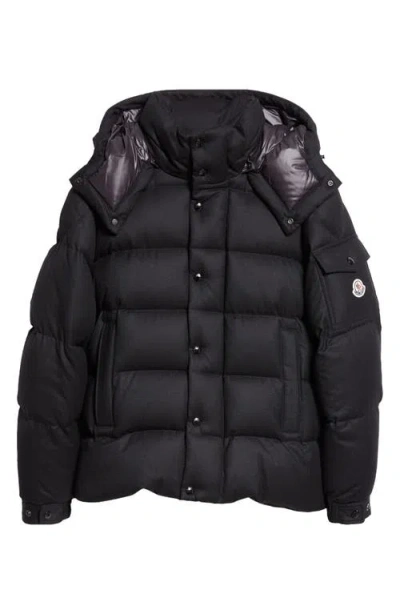 Moncler Vezere Down Puffer Jacket With Removable Hood In Black