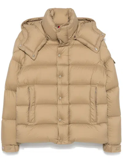 Moncler Vezere Puffer Jacket In Brown