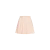 Moncler Checked Pleated Mid Rise Cotton Polyester Skirt In Pink