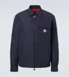 Moncler Long Sleeve Down Shirt Jacket In Black