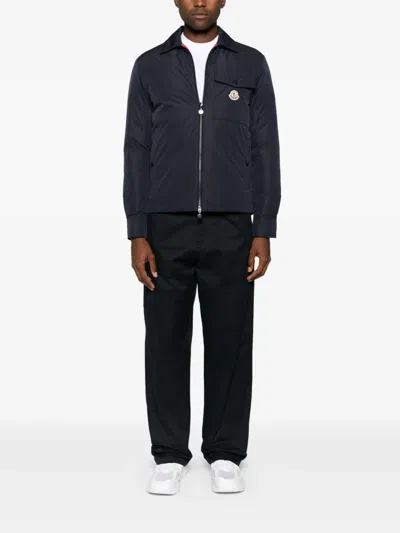 Moncler Vigeon Tech Down Jacket In Blue