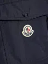Moncler Vigeon Padded Shirt Jacket In Blue