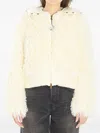 Moncler Vigiers Faux-fur Puffer Jacket In Neutral