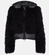 Moncler Vigiers Teddy Down Jacket In Black