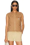 Moncler Vigny Vest In Camel