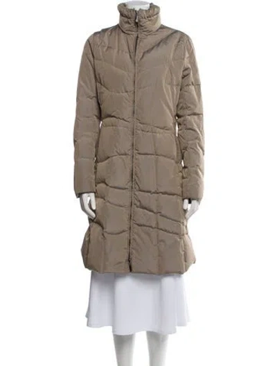 Pre-owned Moncler Vintage 2000's Down Coat In Neutral