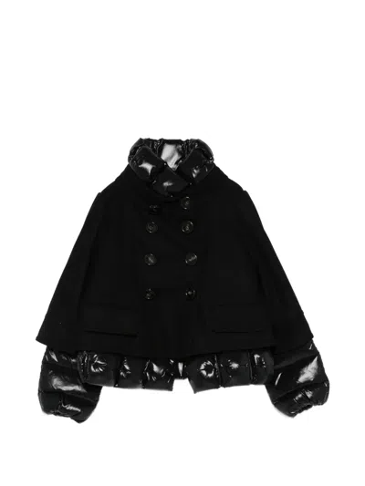 Pre-owned Moncler Vintage 2010s Double-breasted Down Jacket In 黑色