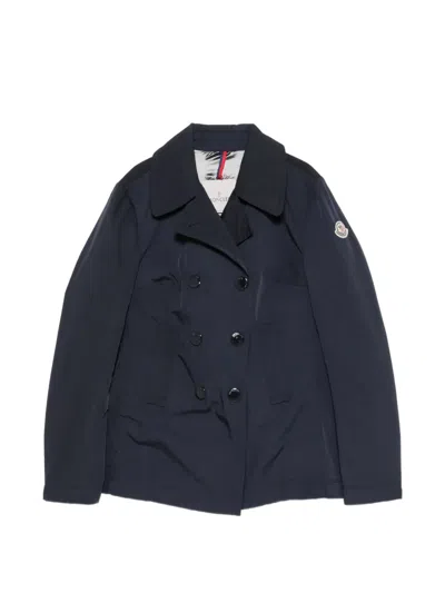 Pre-owned Moncler Vintage 2010s Double-breasted Jacket In Blue