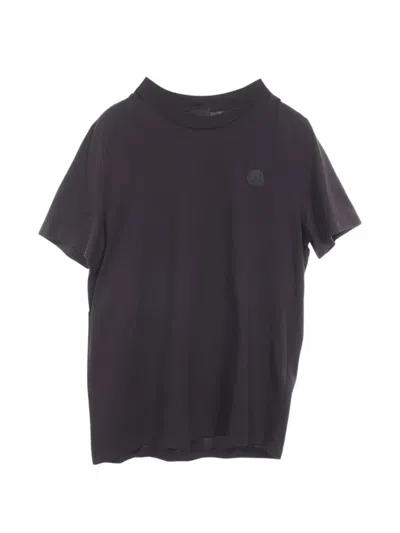 Pre-owned Moncler Vintage 2010s Logo-patch T-shirt In Black