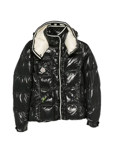 Pre-owned Moncler Vintage 2010s Padded Hooded Jacket In Black