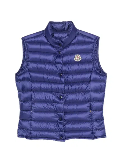 Pre-owned Moncler Vintage 2010s Quilted Gilet In Blue