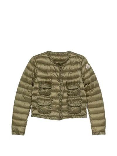 Pre-owned Moncler Vintage 2010s Quilted Puffer Jacket In Green