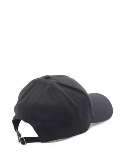 Pre-owned Moncler Vintage 2020 Logo-patch Baseball Cap In Black
