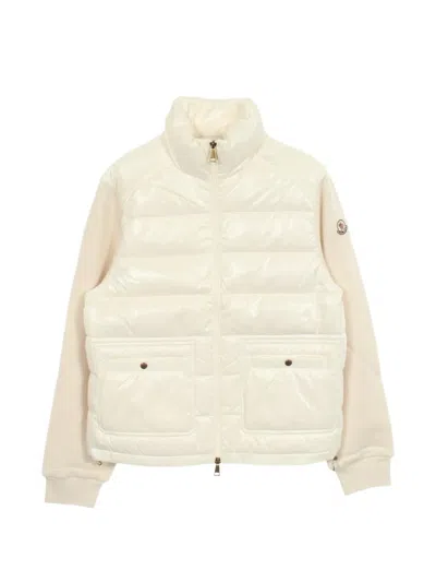 Pre-owned Moncler Vintage 2020s Quilted Puffer Jacket In Neutrals