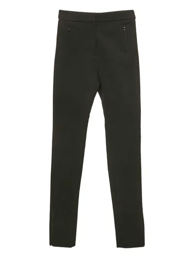 Pre-owned Moncler Vintage 2024 Gabardine Trousers In Black