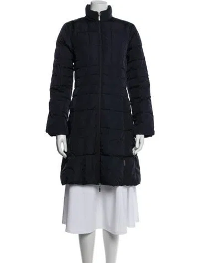 Pre-owned Moncler Vintage Down Coat In Blue