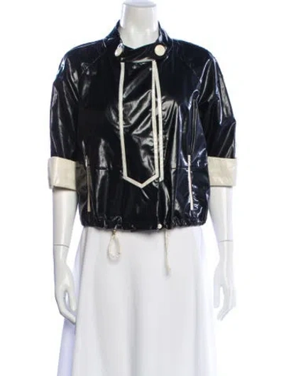 Pre-owned Moncler Vintage 'evidence' Biker Jacket In Black