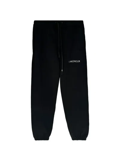 Pre-owned Moncler Vintage Genius X Hyke Logo-print Track Pants In Black