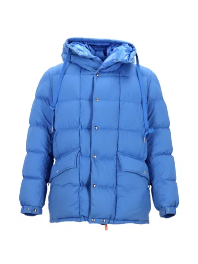 Pre-owned Moncler Vintage Grimblat Hooded Padded Coat In Blue