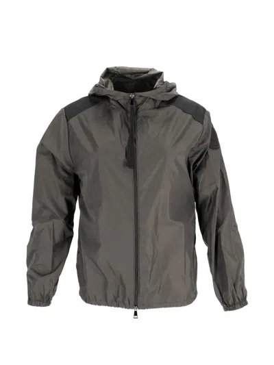 Pre-owned Moncler Vintage Hooded Windbreaker Jacket In Green
