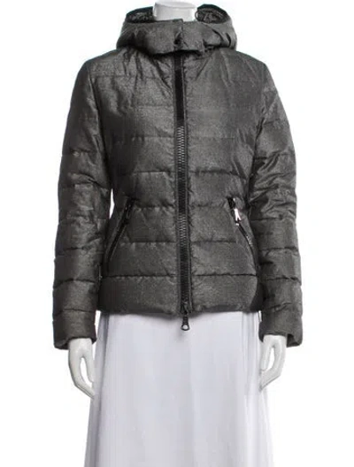 Pre-owned Moncler Vintage Late 2000's - Early 2010's Down Jacket In Gray