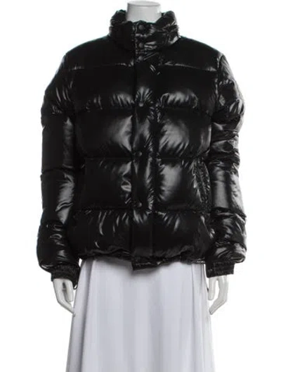 Pre-owned Moncler Vintage Nylon Down Jacket In Black