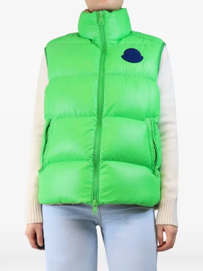 Pre-owned Moncler Vintage Padded Gilet In Green