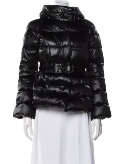 Pre-owned Moncler Vintage Puffer Coat In Black