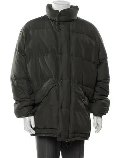 Pre-owned Moncler Vintage Puffer Coat In Green