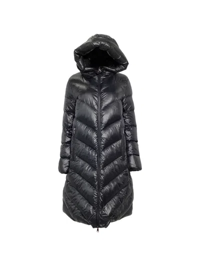 Pre-owned Moncler Vintage Quilted Hooded Cambales Down Coat In Black