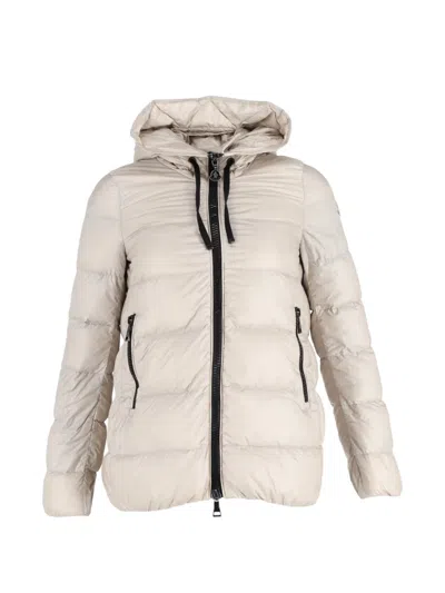 Pre-owned Moncler Vintage Quilted Zipped Down Jacket In Neutral