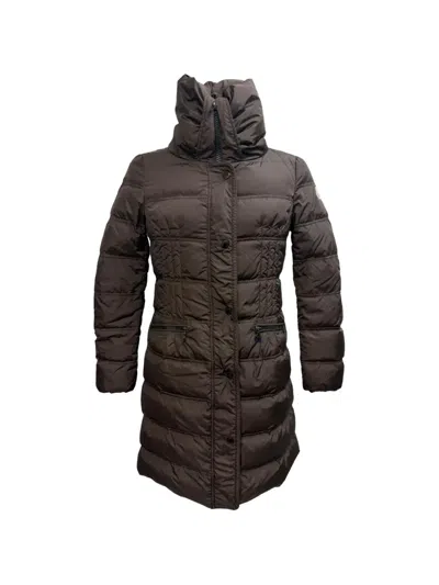 Pre-owned Moncler Vintage Vos Puffer Coat In Brown