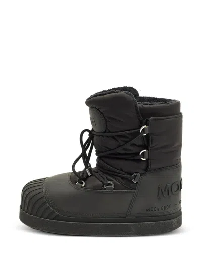 Pre-owned Moncler Vintage X Moon Boot Uranus Shell Boots In Black