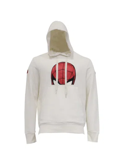Pre-owned Moncler Vintage X Spider-man Popover Hoodie In Neutrals