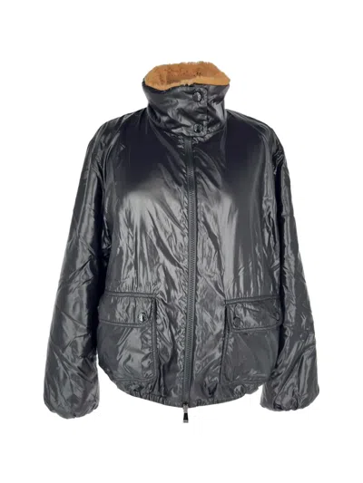 Pre-owned Moncler Vintage Zip-up Jacket In Black