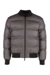 Moncler Men's Vioz Short Down Jacket In Grey