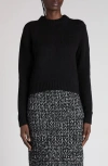 Moncler Virgin Wool & Cashmere Sweater In Black
