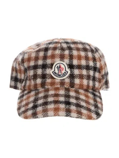 Pre-owned Moncler Virgin Wool Baseball Cap In Neutral