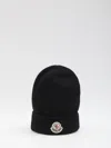 Moncler Ribbed Knit Wool Beanie With Folded Cuff