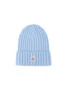 Moncler Virgin Wool Beanie In Green