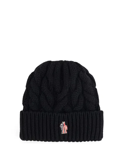 MONCLER VIRGIN WOOL BEANIE HAT