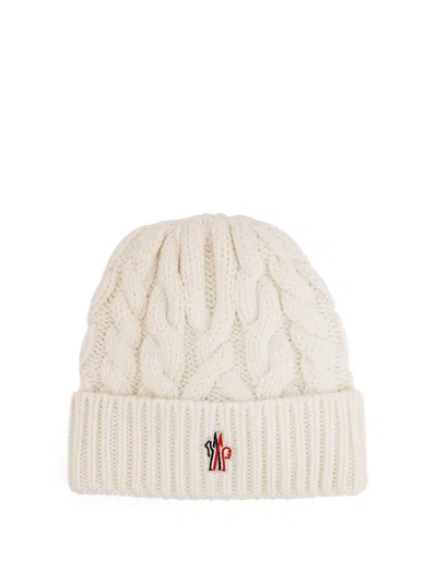 MONCLER VIRGIN WOOL BEANIE HAT