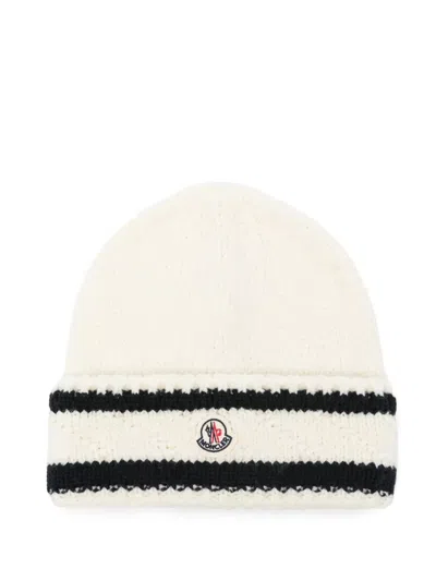 MONCLER VIRGIN WOOL-BLEND BEANIE