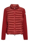 Moncler Quilted Wool-blend Jacket In Red