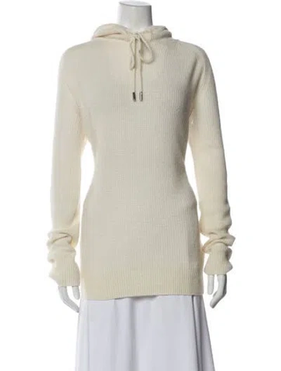 Pre-owned Moncler Virgin Wool Crew Neck Sweater In Neutral