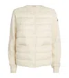 MONCLER VIRGIN WOOL DOWN CARDIGAN