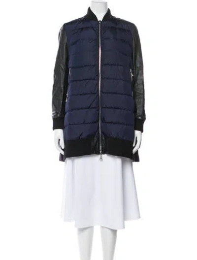 Pre-owned Moncler Virgin Wool Down Coat In Multi